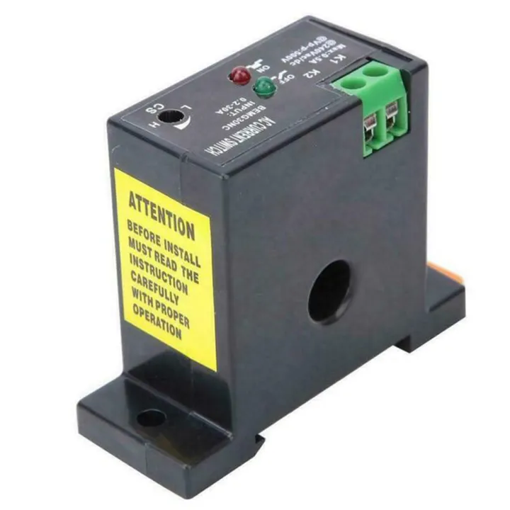0.2-30A NO/NC Adjustable AC Current Sensor Switch Self-Powered ...