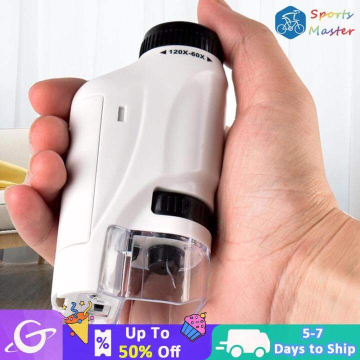 Kids Portable Handheld Microscope Kit Biological Science Observation