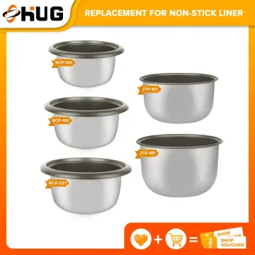 Inner Pot Replacement, Non-Stick Rice Cooker Insert Liner Container  Replacement Accessories Compatible with 1.5L or 1.6L Rice Cooker