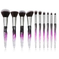 Crystal Makeup Brushes Set Tool Brochas Maquillaje Bling Diamond Foundation Eyeshadow Contour Blush Cosmetic Brush High Quality