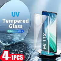 4-1Pcs full cover UV Glass for Xiaomi Mi 11 Ultra note 10 Lite 10S CC9 Pro Phone Screen Protector Tempered Glass protective film