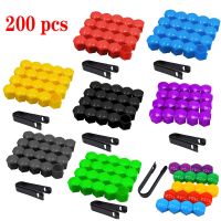 200 Pieces 10 Set Wheel Nut Bolt Head Cover Cap Protective Bolt Caps Exterior Decoration Protecting Bolt Rims 17mm 19mm 21mm Nails  Screws Fasteners