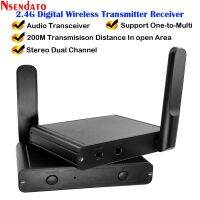 เครื่องรับเครื่องส่งสัญญาณ Wifi เสียงเพลงอะแดปเตอร์เสียงแบบไร้สายดิจิทัลระบบไฮไฟ200ม. 2.4Ghz พร้อมสายออดิโอ3.5มม. สำหรับ Ipad รับประกันร้านค้า