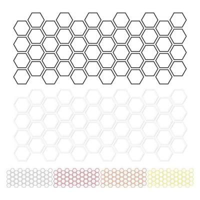 Car Honeycomb Side Sticker Car Full Wrap Sticker Geometric Pattern Cute Bees Decal Self-Adhesive 50*200cm/19.68*78.74in Car Door Side/Side Body Hexagon Stickers effectual