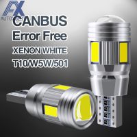 2ชิ้น T10 W5W 194 168 Kereta ไฟเลี้ยว Led CANBUS Tiada Ralat ภายใน Kubah Parker หาง Lebar Batang 6000K Putih 6SMD-5630