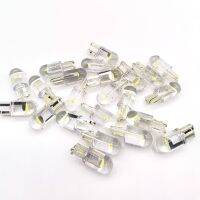 100PCS Highlight T10 W5W WY5W 168 501 2825 Transparent crystal LED COB Car The width light Side Door Bulb License plate light Bulbs  LEDs HIDs