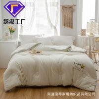 [COD] Wholesale quilt single double feather silk spring and autumn thickened brushed ginger warm velvet winter bedding