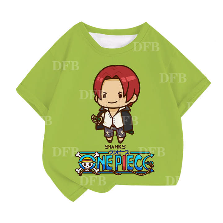 หนึ่งชิ้นเสื้อยืดแฟชั่นใหม่สำหรับเด็กผู้ชาย-เสื้อยืดแฟชั่นสุดเท่ใส่สบายสำหรับฤดูร้อนเสื้อเชิ้ตใส่สบายของขวัญวันเกิดเด็ก