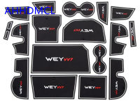 รถ Anti-Dirty Pad ประตู Groove Gate Slot ถ้วย Armrest Storage Pad Mat สำหรับ Wey VV7 2019 2020