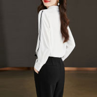 Elegant Office Lady White Shirts Long Sleeve Fashion Women Blouses 2023 Vintage Korean Style Casual Female Basic Tops Clothing