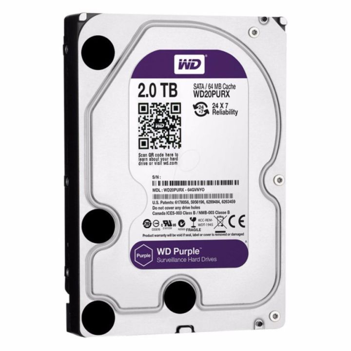 wd-hdd-purple-2-tb-ฮาร์ดดิส-สำหรับกล้องวงจรปิด