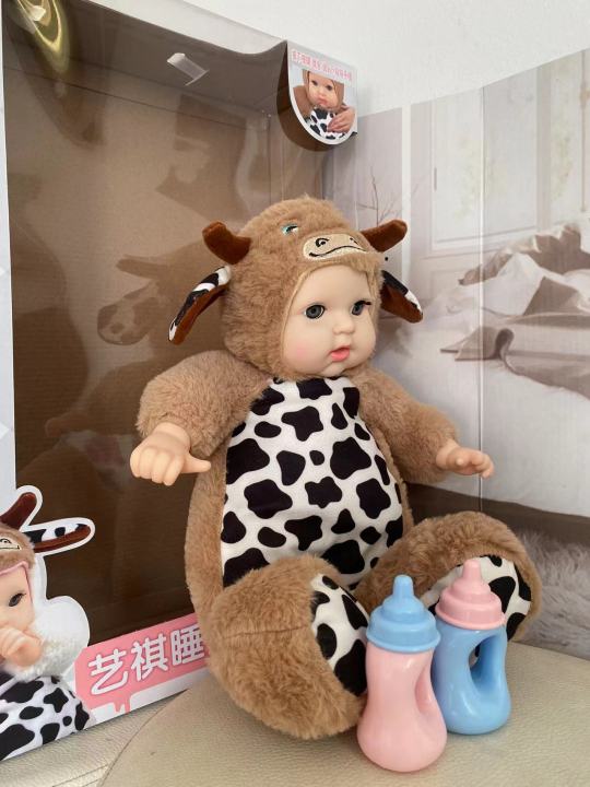 ตุ๊กตาลูกวัวน้อย-มีเสียงเพลง-ร้องเพลงได้-พูดได้-ขนนิ่ม-ทำจากขนแกะ-ออนโยนต่อผิวเด็ก-มี-เพลงดังและเสียงในตัว-191-เสียง-กล่องใหญ่