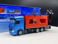 SIKU 150 Actros 2645รถบรรทุกติดเครน Die Casting Alloy Truck Model Collection Gift Toy Car