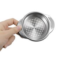 Stainless Steel Food Can Strainer Sieve Tuna Press Lid Oil Remover Drainer Can Water Filter Colander Kichen Tool Mesh Covers