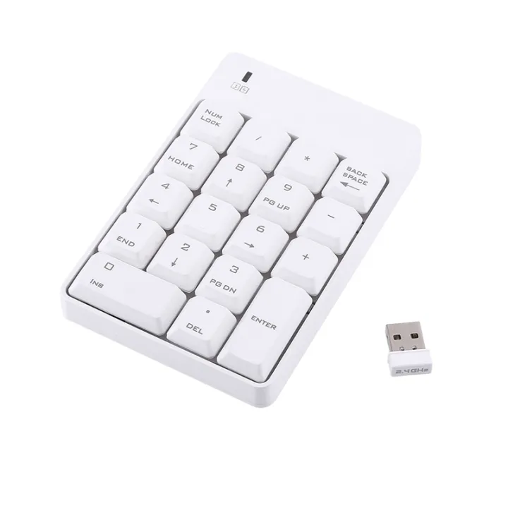 Keypad Mini Wireless Numeric Keypad 2.4GHz 18 Keys Digital Keyboard For