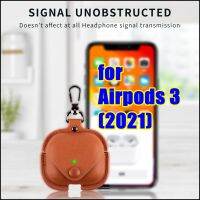 สำหรับ Airpods 3rd Pro 2nd เคสหนังความงามหรูหราน่ารักพร้อมสายคล้องพวงกุญแจผู้ถือเคสกันกระแทกออกแบบสำหรับชายหญิงของขวัญสำหรับ AirPods 3rd Pro Generation 2021อุปกรณ์เสริม