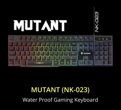 Gaming Keyboard แป้นพิมพ์เกม nubwo รุ่น NK-023 (MUTANT) คีย์บอร์ดเล่นเกม คีย์บอร์ดกันน้ำ แป้นพิมพ์เล่นเกม แป้นพิมพ์คอมพิวเตอร์ คีย์บอร์ดเกม keyboard คีบอด