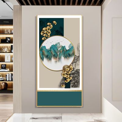 [COD] koi painting living room decorative modern light luxury frame core atmospheric background wall mural factory
