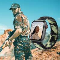 Camouflage Nylon Strap for apple watch 8 7 Ultra bracelet sport Loop 44mm 40mm 45/41/38/42mm 49mm correa iWatch series 4 5 6 se Straps