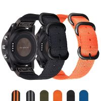 [ร้อน] แถบผ้าไนลอนนาโต26 22 20มม. สำหรับ Garmin Fenix 7X 6 Pro 5S Plus ห่วงสายนาฬิกาข้อมือสำหรับ Forerunner 935 945สายรัดข้อมือ Correa