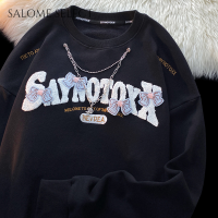 SALOME SELECT เสื้อฮู้ด เสื้อแขนยาวอบอุ่น หลวมและสบาย ล้ำสมัย สบายๆ แฟชั่น คลาสสิค WWY23933N1 39Z230928