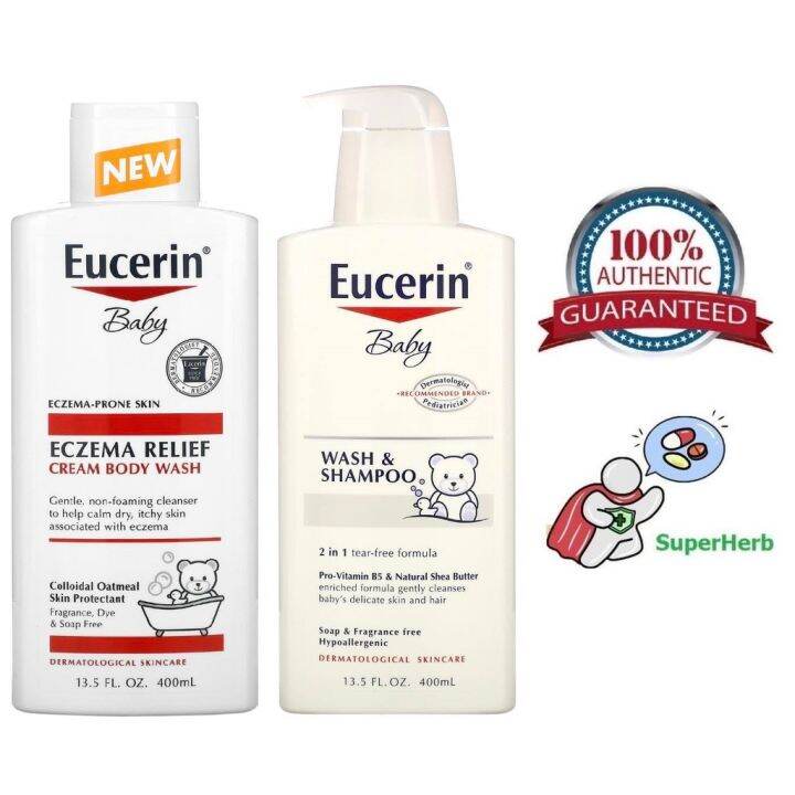 Eucerin, Baby, Wash & Shampoo / Eczema Relief Cream Body Wash 400ml