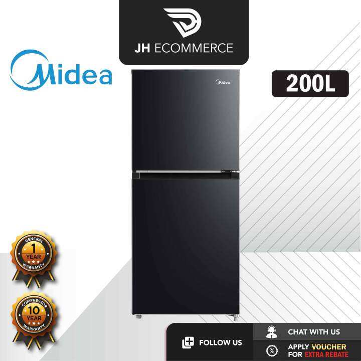 Midea 200L 2 Door Refrigerator MDRT267MTB30 Fridge | Peti Sejuk | Peti ...