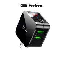 Earldom Hoco รุ่น HK5 หัวชาร์จ ตัดไฟเมื่อชาร์จเต็ม 2.4A Max Smart Power Off มีจอบอกความเร็วขณะชาร์จ ขาปลั๊กพับได้