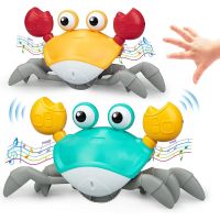 Crawling Crab Baby Toy Tummy Time Baby Toys with Music Induction Escape Crab Octopus Crawling Crab Toy Christmas Gift