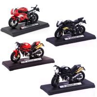 1:18รถจักรยานยนต์ Ducati เครื่องประดับตกแต่งหน้าเค้กจำลองรูปหัวรถจักรอัลลอยของขวัญวันเกิดของเล่นสำหรับเด็กผู้ชาย