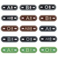 [hot] Blood Type A B O Negative Reflective Infrared Dark Applique Multicam Badge