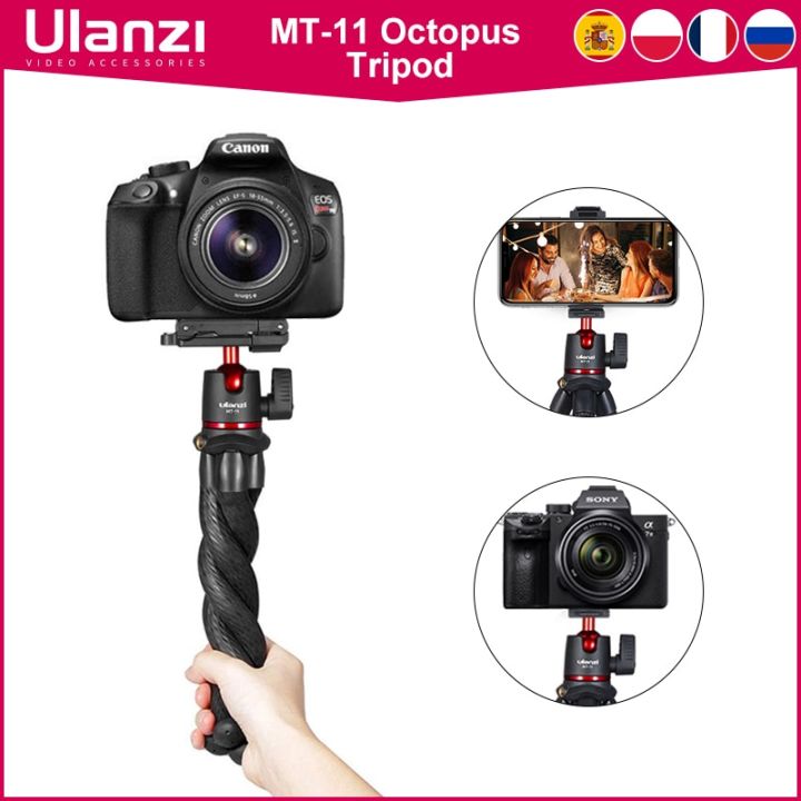 ulanzi-mt-11-flexible-octopus-tripod-smartphone-dslr-slr-vlog-tripod-travel-portable-2-in-1-tripod-extend-1-4-screw-magic-arm