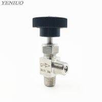 Right Angle 90 Degrees 1/4" NPT Male thread Stainless Steel 304 Flow Control Shut Off Crane Needle Valve