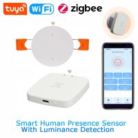 Smart Life Zigbee Human Presence Detector Tuya Wifi MmWave Radar Pir Montion Sensor With Luminance Detection