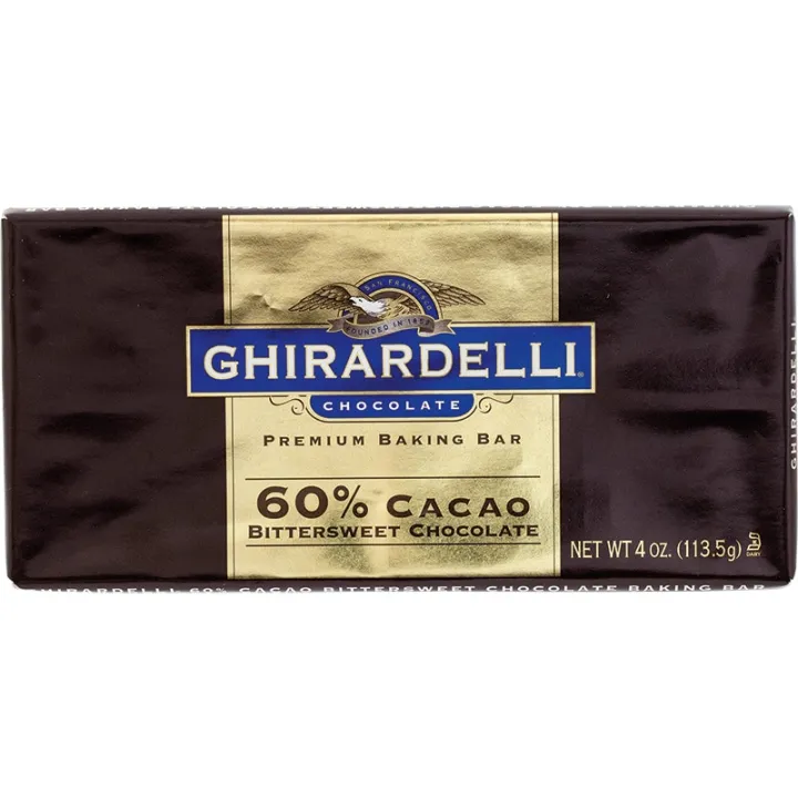 Ghirardelli 60Percent Cacao Bittersweet Premium Chocolate Baking Bar