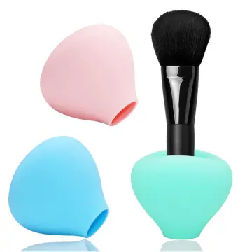 1pc Travel Makeup Brush Holder, Portable Modern Silicone Makeup Brush Holder,  Soft Stylish Makeup Tool