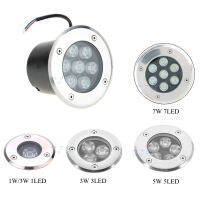 Waterproof led light garden underground 1W 3W 5W IP67 Outdoor Buried Garden Path Spot Recessed Inground Lighting 85-265V DC12V2023