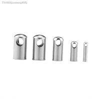 ❀▽♦ 50pcs/lot Round Stainless Steel Crimp Clasps Cord End Caps1/1.2/1.5/2/2.5/3/3.5/4/4.5/5/mm Jewelry Leather Cord Jewelry Findings