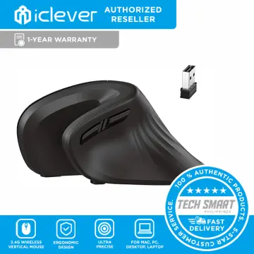 iClever Ergonomic Wireless Vertical Mouse with Adjustable DPI  1000160020002400 for Laptop, Computer, Desktop, Mac, Windows, Mac