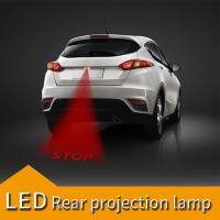 12V-24V Car Warning Laser Tail Logo Rear Fog Light Car Styling Auto Brake Parking Rearing License Lamp STOP/SKULL Design