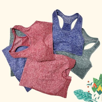 1/2Pcs Seamless Women Yoga Set Workout Shirts Sport Shorts Bra Gym Suits Fitness Shorts Crop Top High Waist Running Sports Sets