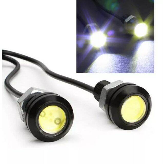 [คุณภาพดี] ไฟตาแมวEAGLE EYES 23MM แสงสีขาว กันน้ำ บรรจุ2ชิ้น | Lazada.co.th