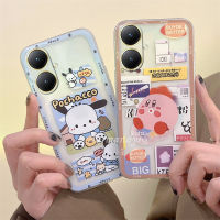 เคสใหม่2023สำหรับ VIVO Y27 Y78 Y36 4G 5G การ์ตูนน่ารักเคสมือถือลวดลายโปร่งใสกันกระแทกฝาหลัง Silicagel Soft Case