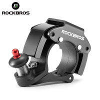 ROCKBROS กระดิ่งจักรยาน100db อะลูมินัมอัลลอยแตรคอมโบตัวรับที่มองไม่เห็นกริ่งกริ่งสัญญาณเตือนขี่จักรยานกันน้ำทนทานต่อสนิม