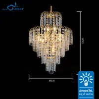 Ceiling Lights โคมระย้า Citrine โคมระย้าคอนติเนนตัลที่ใช้ในห้องนั่งเล่น ห้องรับประทานอาหาร ห้องนอน ห้องทำงาน ห้องประชุมและบันไดทางเดิน