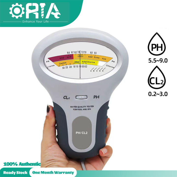 ORIA Water Quality Tester PH Meter Monitor Chlorine Tester Portable