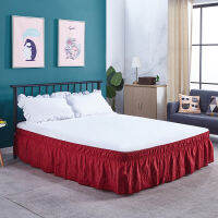 Hot Sale Stretch Bed Skirt Elastic Band Bed Skirt Bedding Bed Cover without Surface Home Ho Bed Skirt TwinFullQueenKing