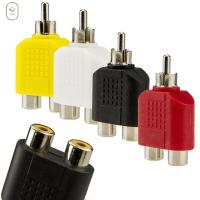 VISIONN Y Splitter แปลง DIY สายเสียง RCA ปลั๊กเสียงตัวแปลงเสียงอะแดปเตอร์ Y RCA เป็น2เสียง RCA อะแดปเตอร์เสียงอะแดปเตอร์เชื่อมต่อ