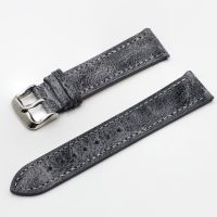 [ladies jewelry] HighRetroStrap Band 18Mm 20Mm 22Mm 24MmWatchbands Grey Black Brownfor MenAccessories