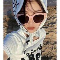 [COD] pink sunglasses female summer and concave shape net red photo UV protection high-level ins